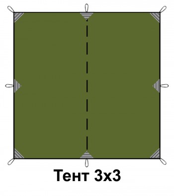 Тент 3х3 RSP
